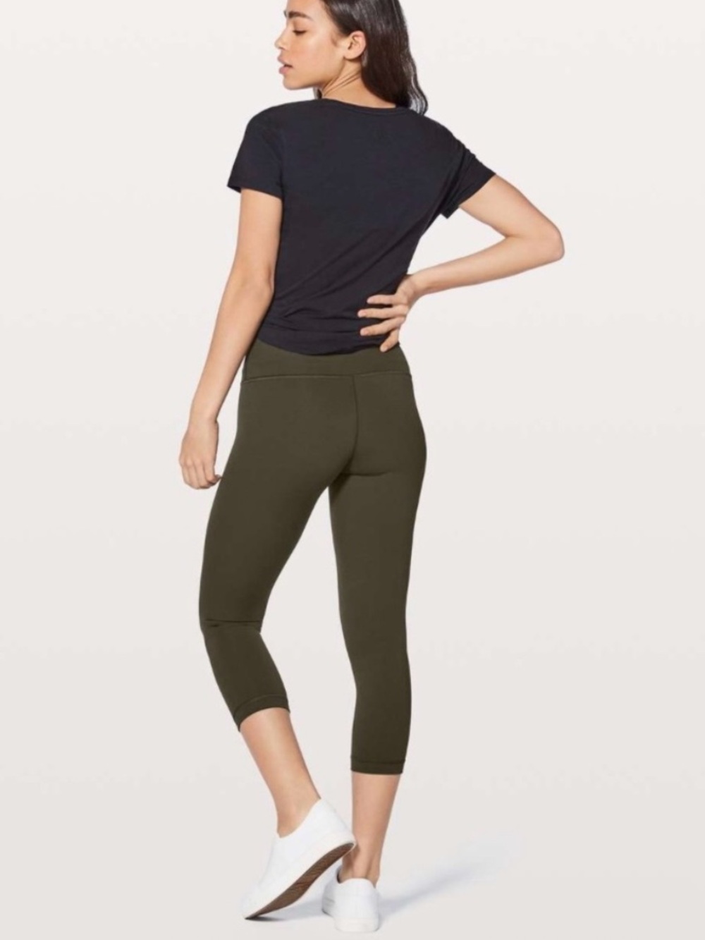lululemon athletica Wunder Under Crop Leggings - Olive
